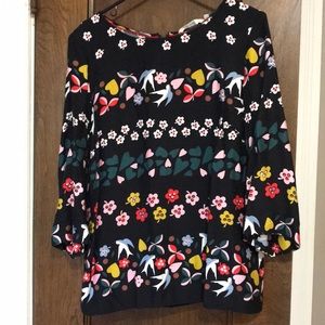 Boden Bird printed blouse